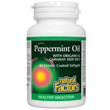Natural Factors Peppermint Oil 60 Enteric-Coated Softgels