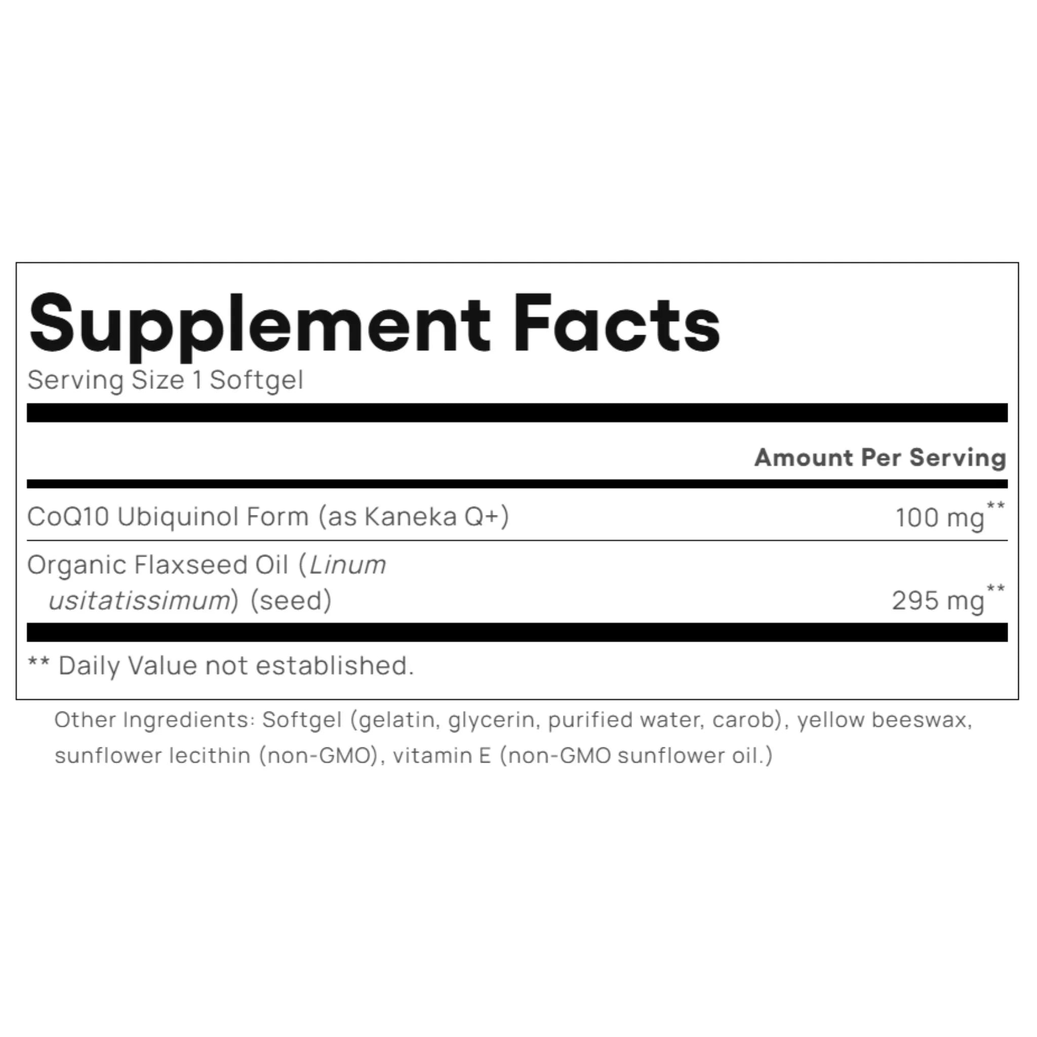 Natural Factors Ubiquinol Active CoQ10 100mg 60sg