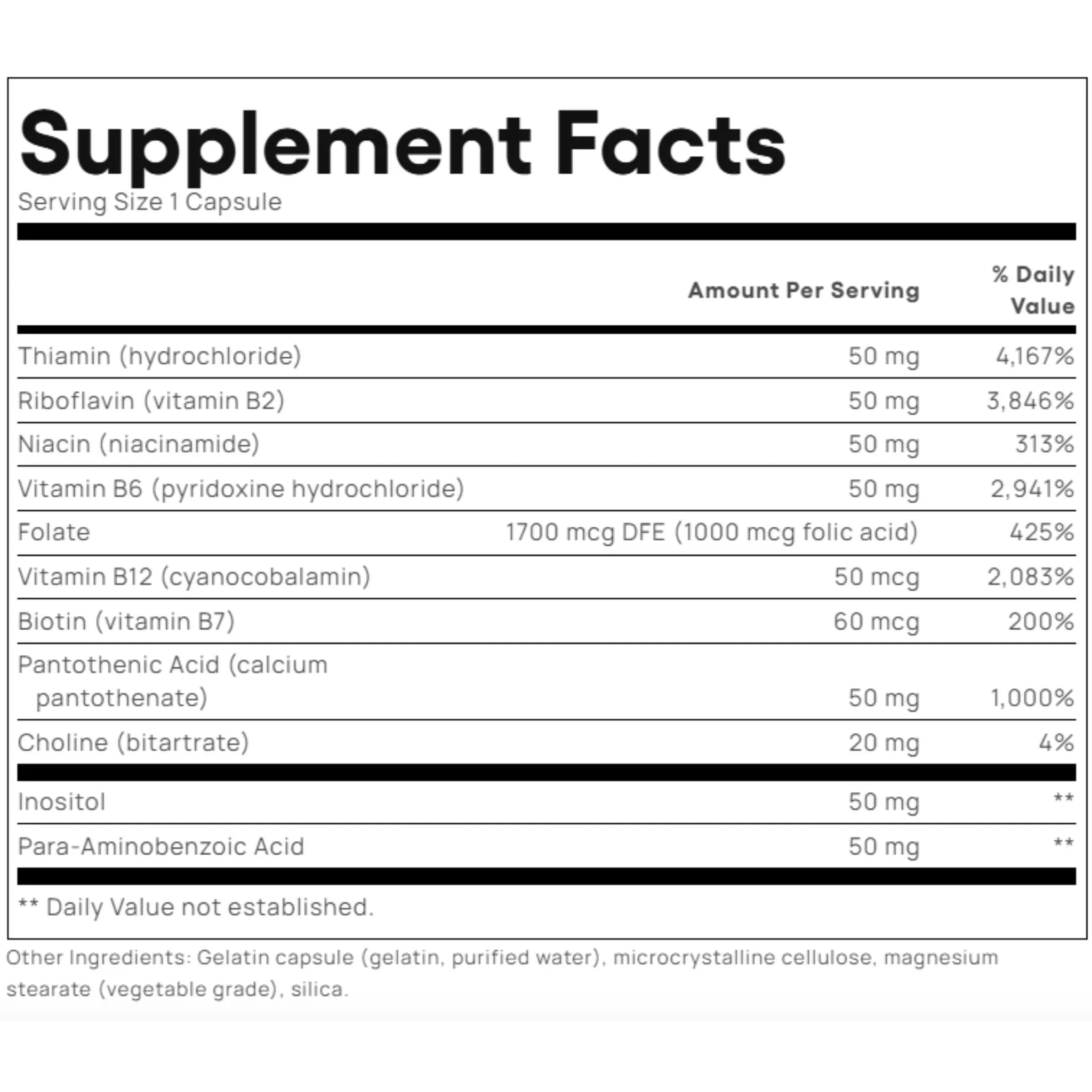 Natural Factors Hi-Potency B-Complex 210 Caps BONUS