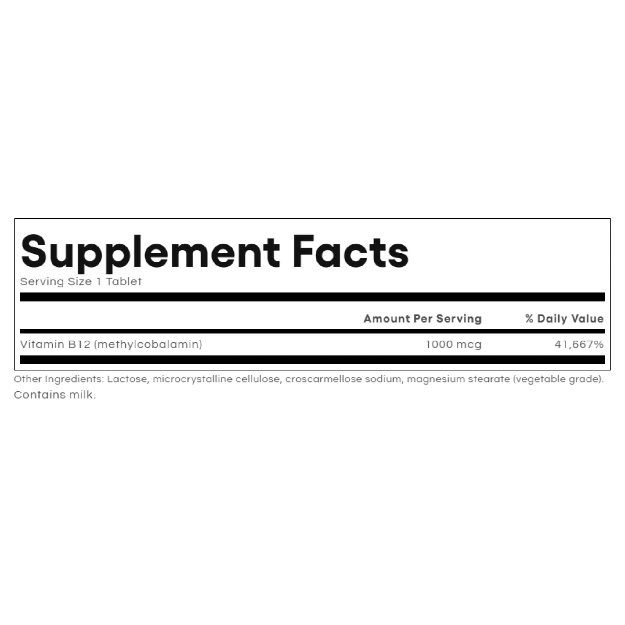 Natural Factors B12 1000mg 210c BONUS - Nature's Source Inc