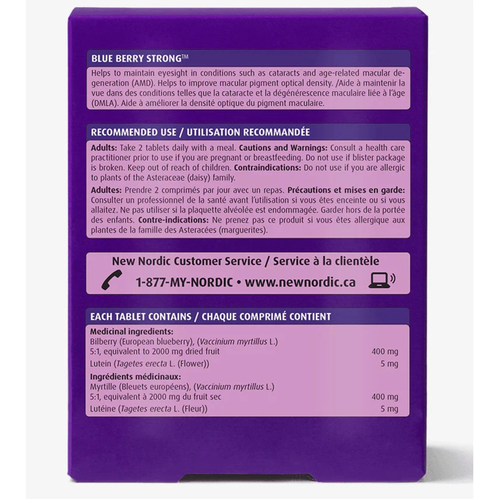 New Nordic Blue Berry Strong-60 tabs 60 tablets