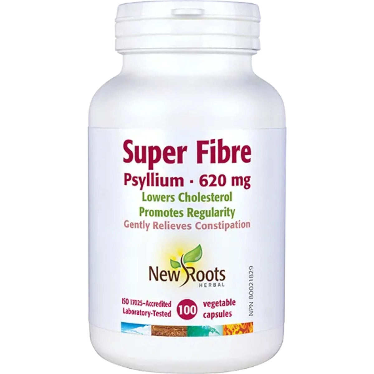 New Roots Psyllium Super Fiber Inulin 100 Capsules