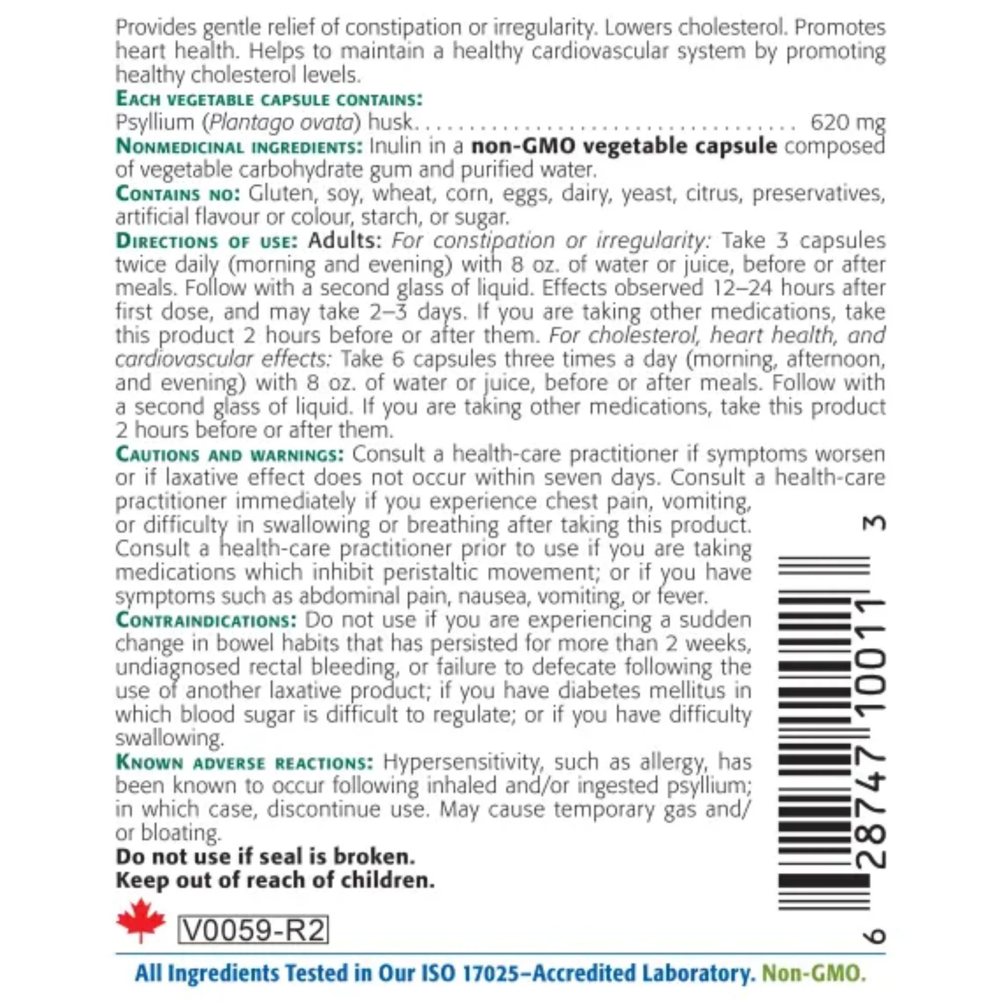New Roots Psyllium Super Fiber Inulin 100 Capsules