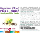 New Roots Magnesium Citrate & L-Taurine 180C