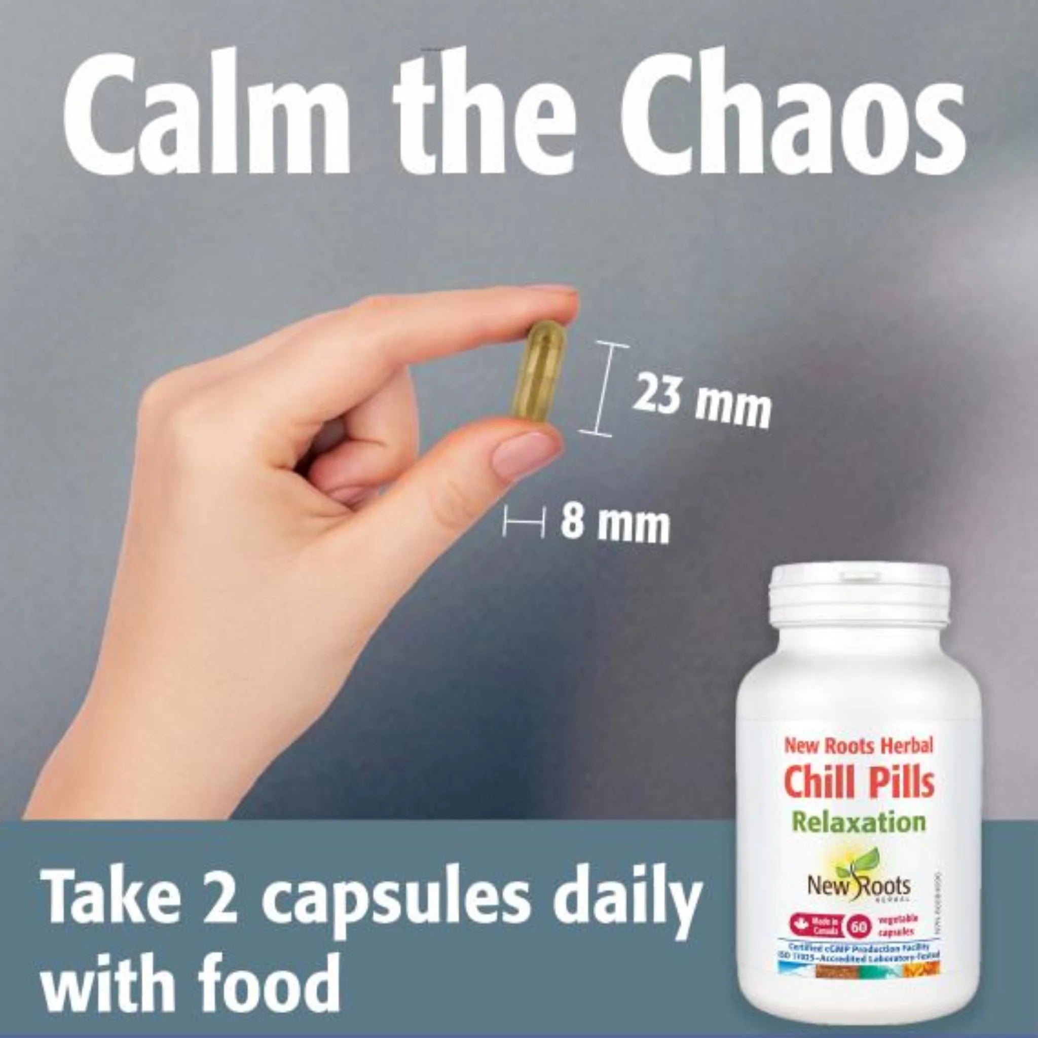 New Roots Herbal Chill Pills 60 Vegan Capsules - Nature's Source Inc