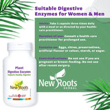New Roots Herbal Plant Digestive-Enzymes 375mg - 60 Veg Capsules