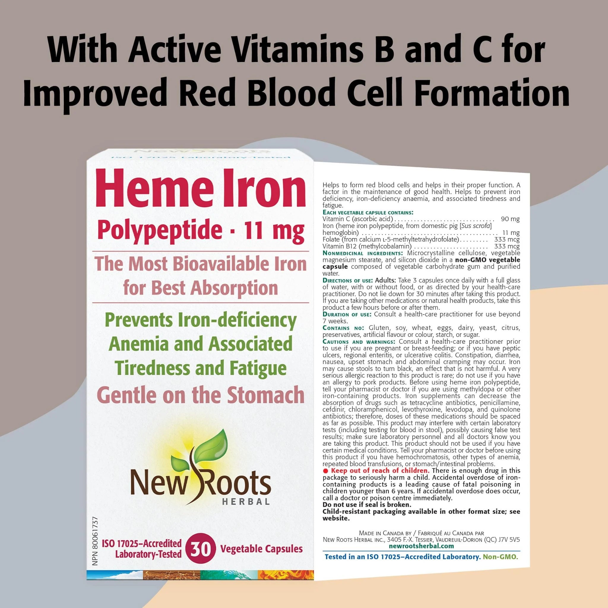 New Roots Heme Iron 30C