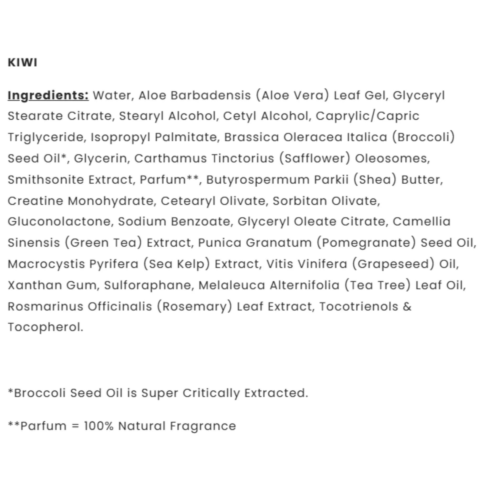 BroccoFusion kiwi Fresh Sulforaphane Lotion - 150ml