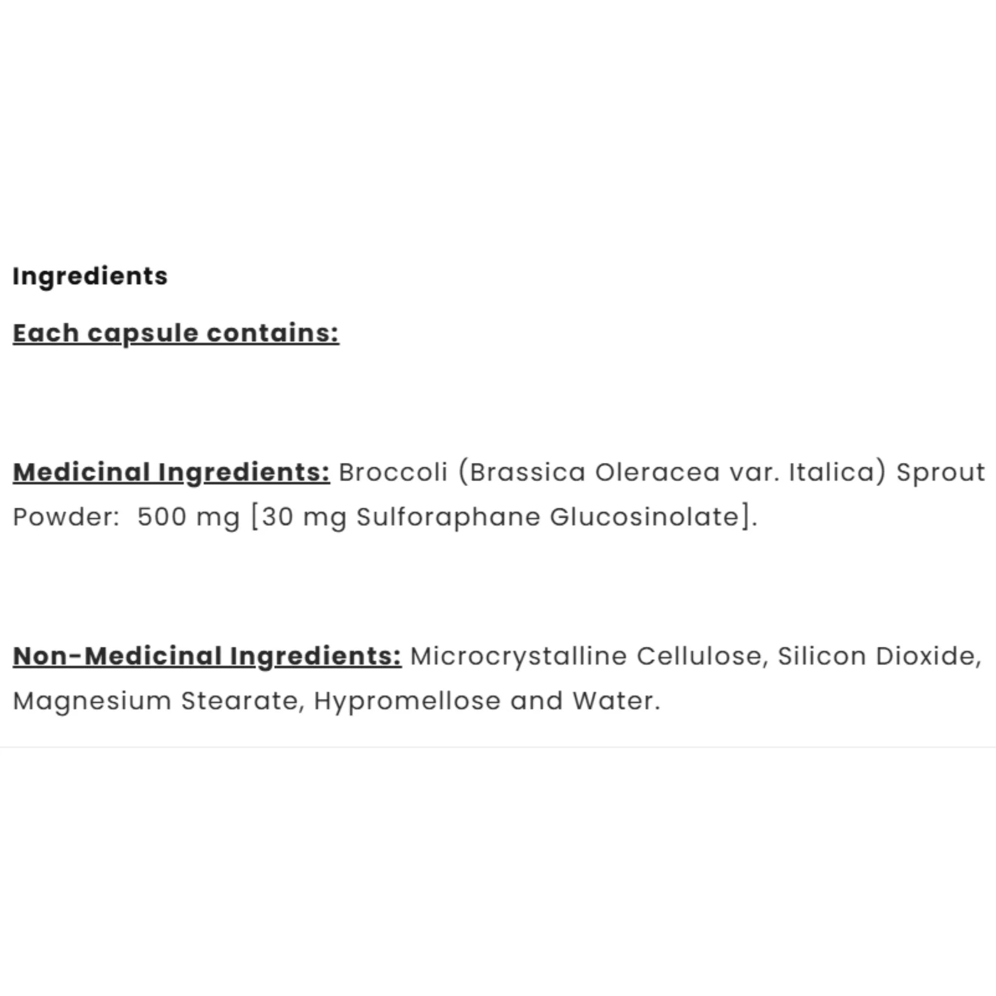 BroccoGen 10 Sulforaphane 180 Veg-Caps