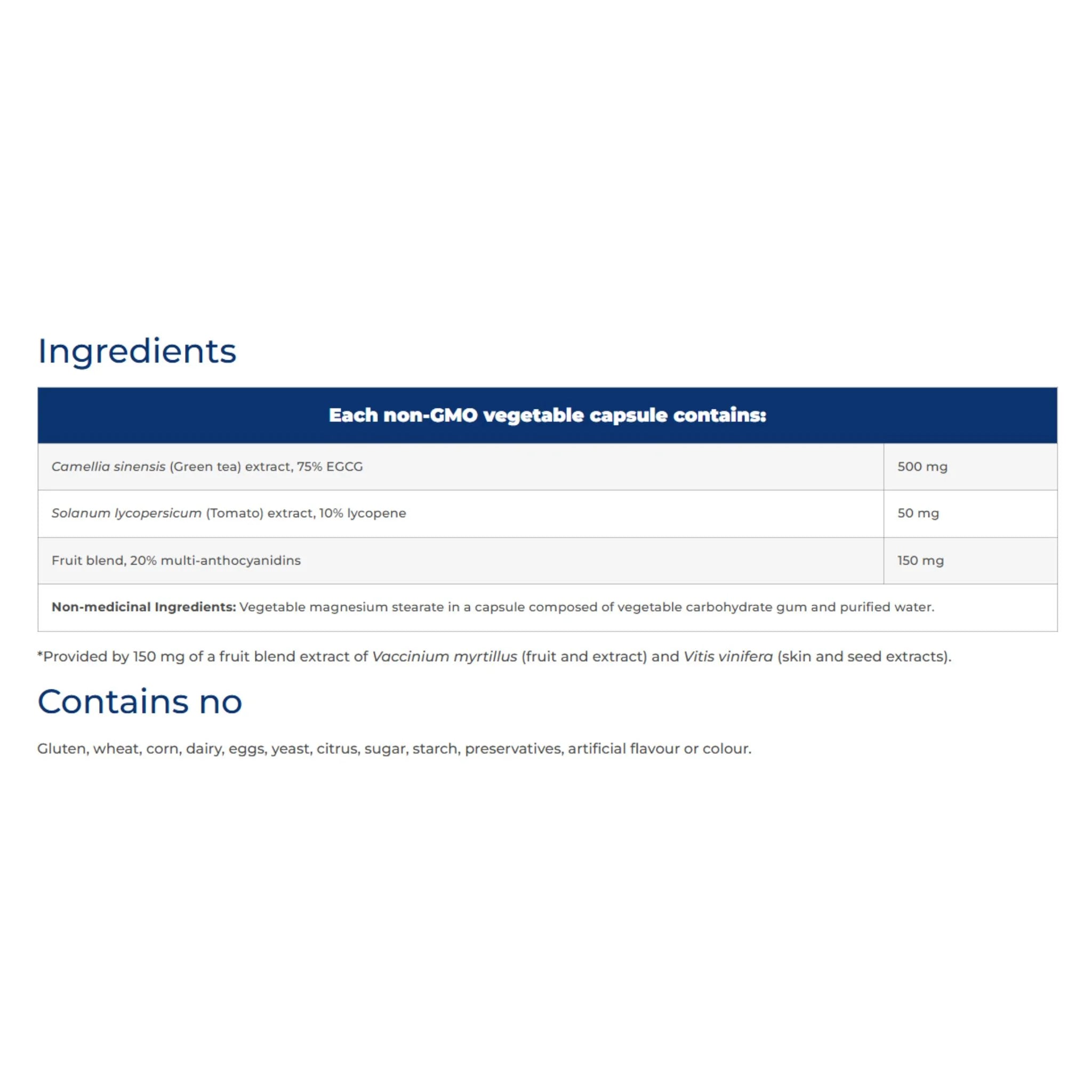 NFH EGCG SAP 60 capsules - Nature's Source Inc