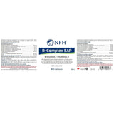 NFH B - Complex SAP 60 Capsules - Nature's Source Inc