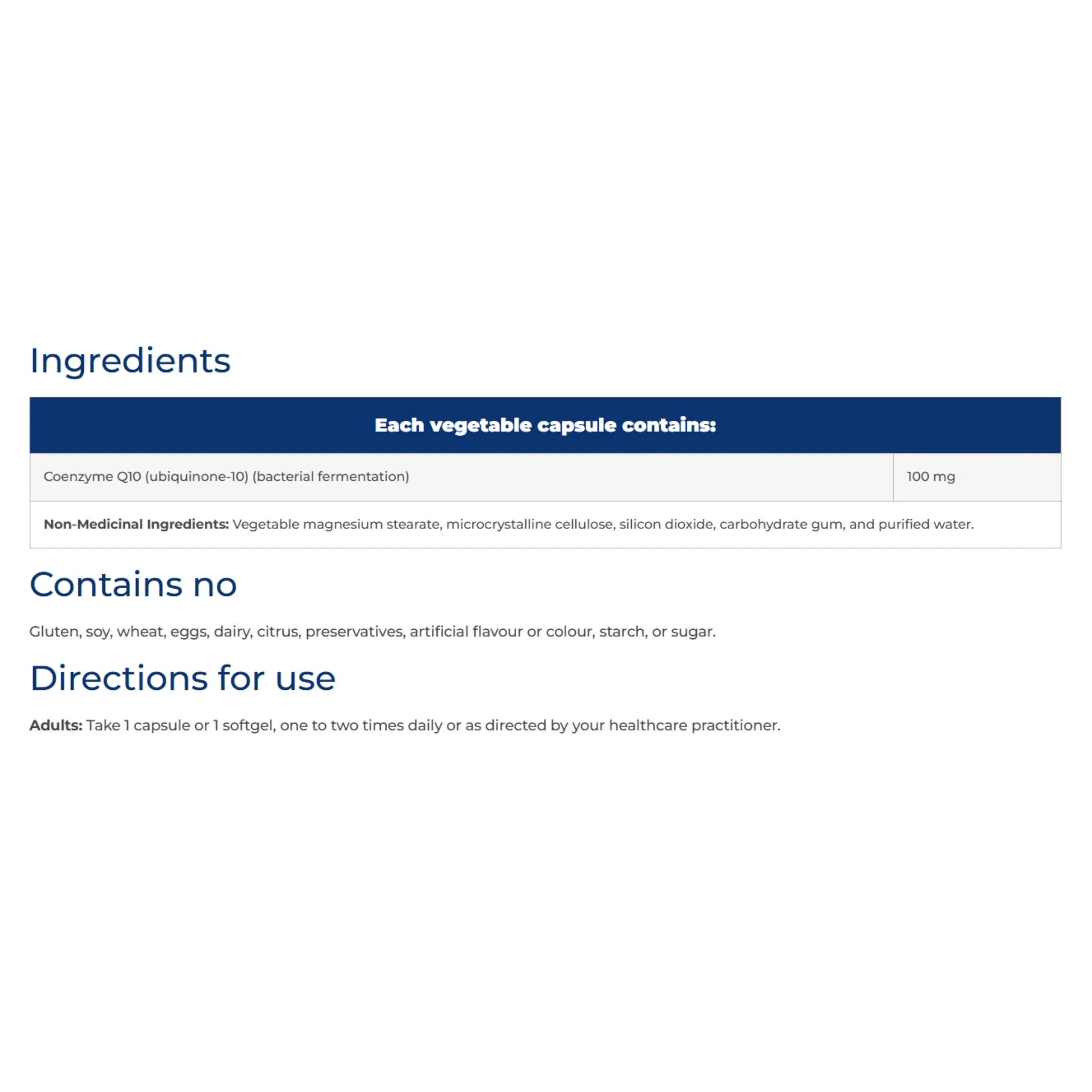 NFH Co - Q10 SAP 60 Capsules - Nature's Source Inc