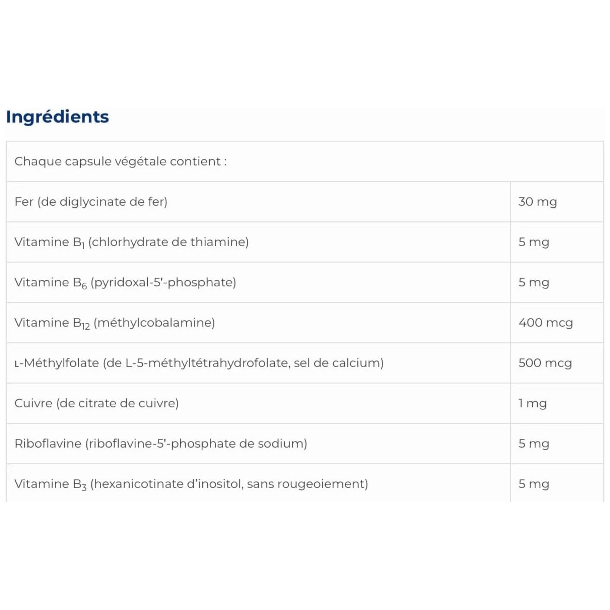 NFH Iron SAP, 60 Capsules - Nature's Source Inc