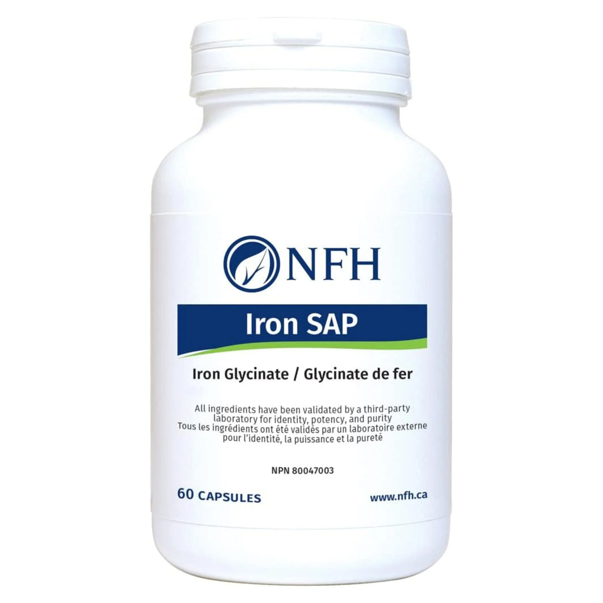 NFH Iron SAP, 60 Capsules - Nature's Source Inc