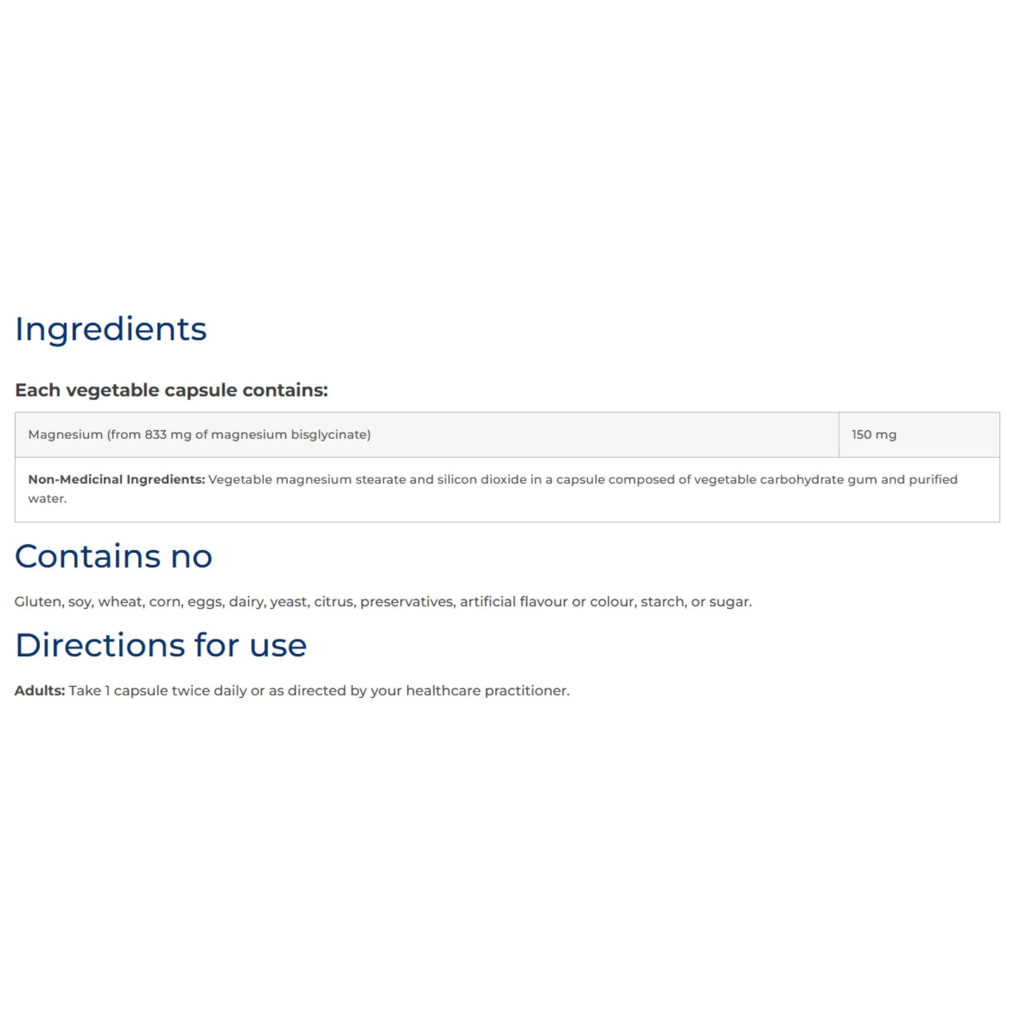 NFH Magnesium SAP 90 Capsules