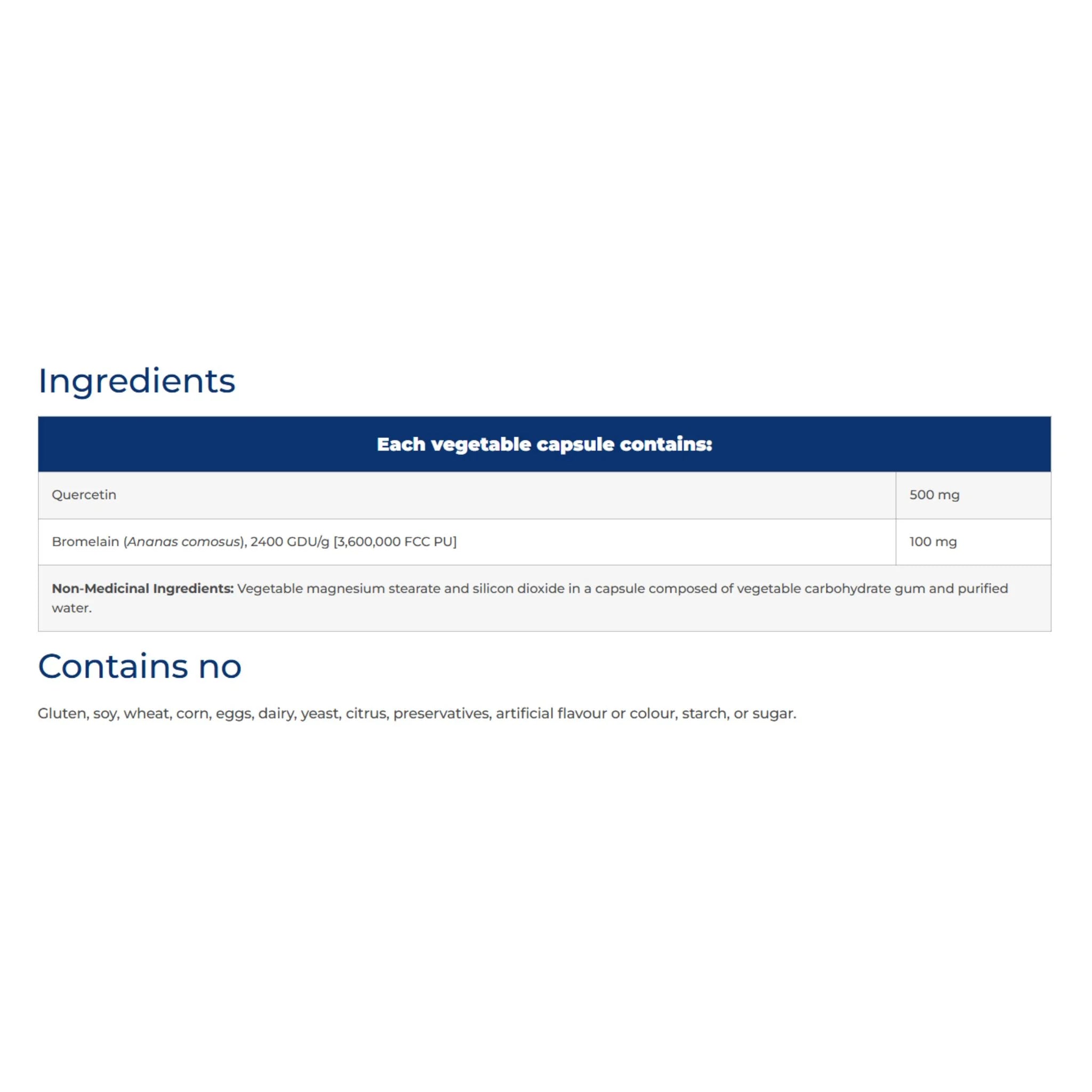 NFH Quercetin SAP Bioflavonoids 60 Capsules - Nature's Source Inc
