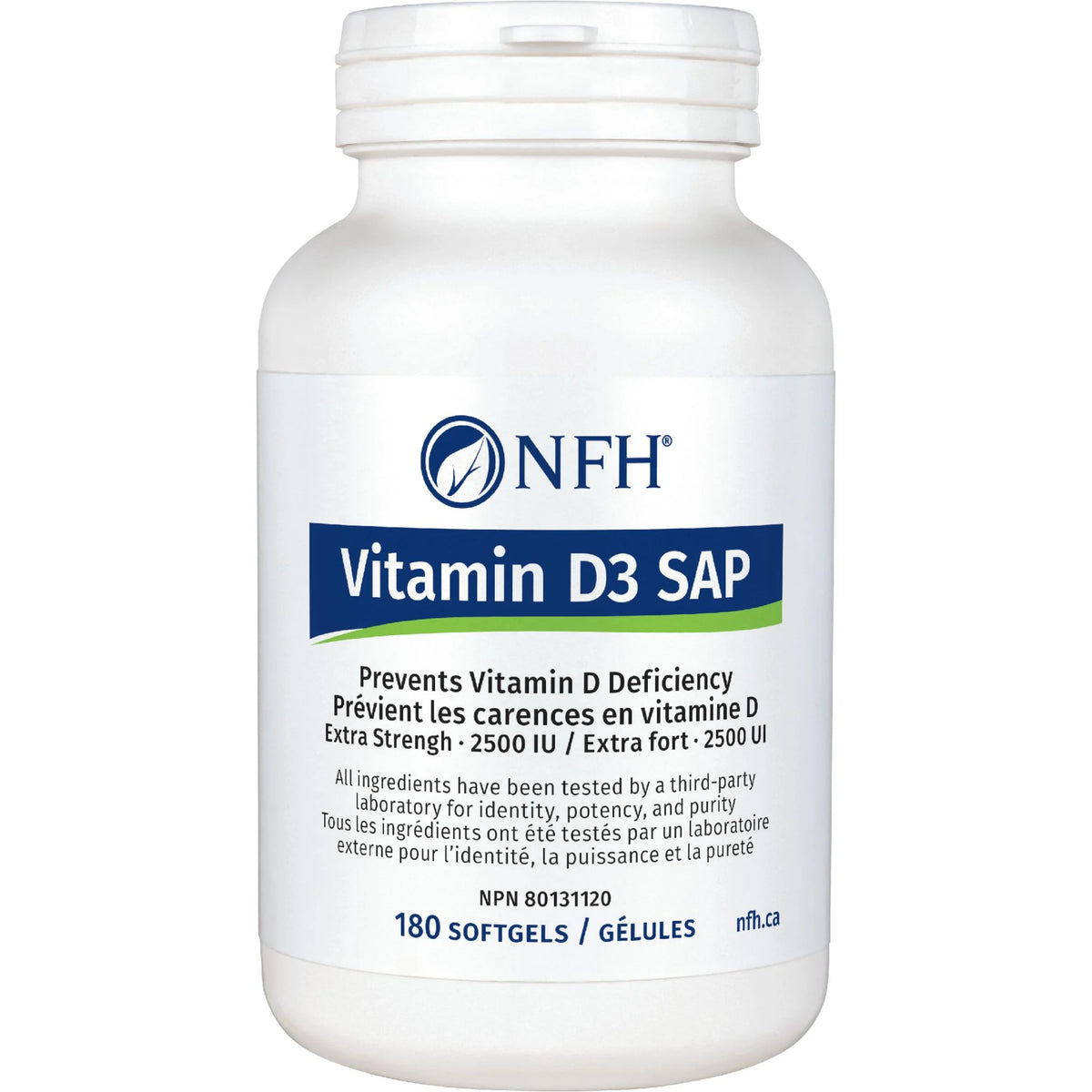 NFH Vitamin D3 SAP 180 Capsules