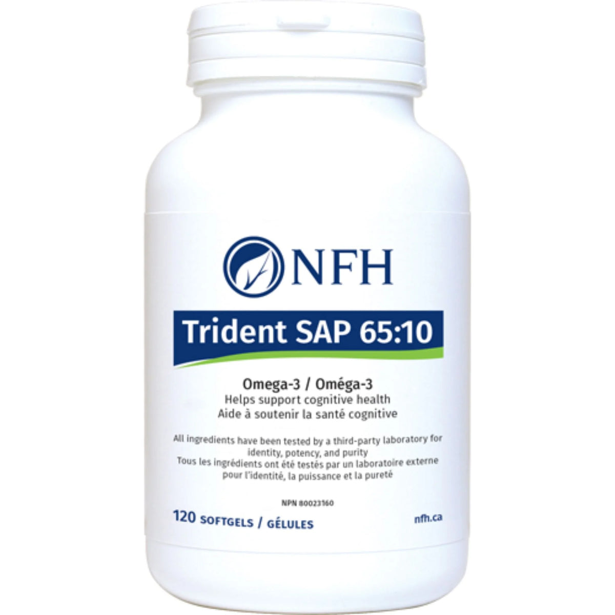 NFH Trident SAP 65:10 (Omega-3) (650 mg EPA 100 mg DHA/softgel) 120 softgels