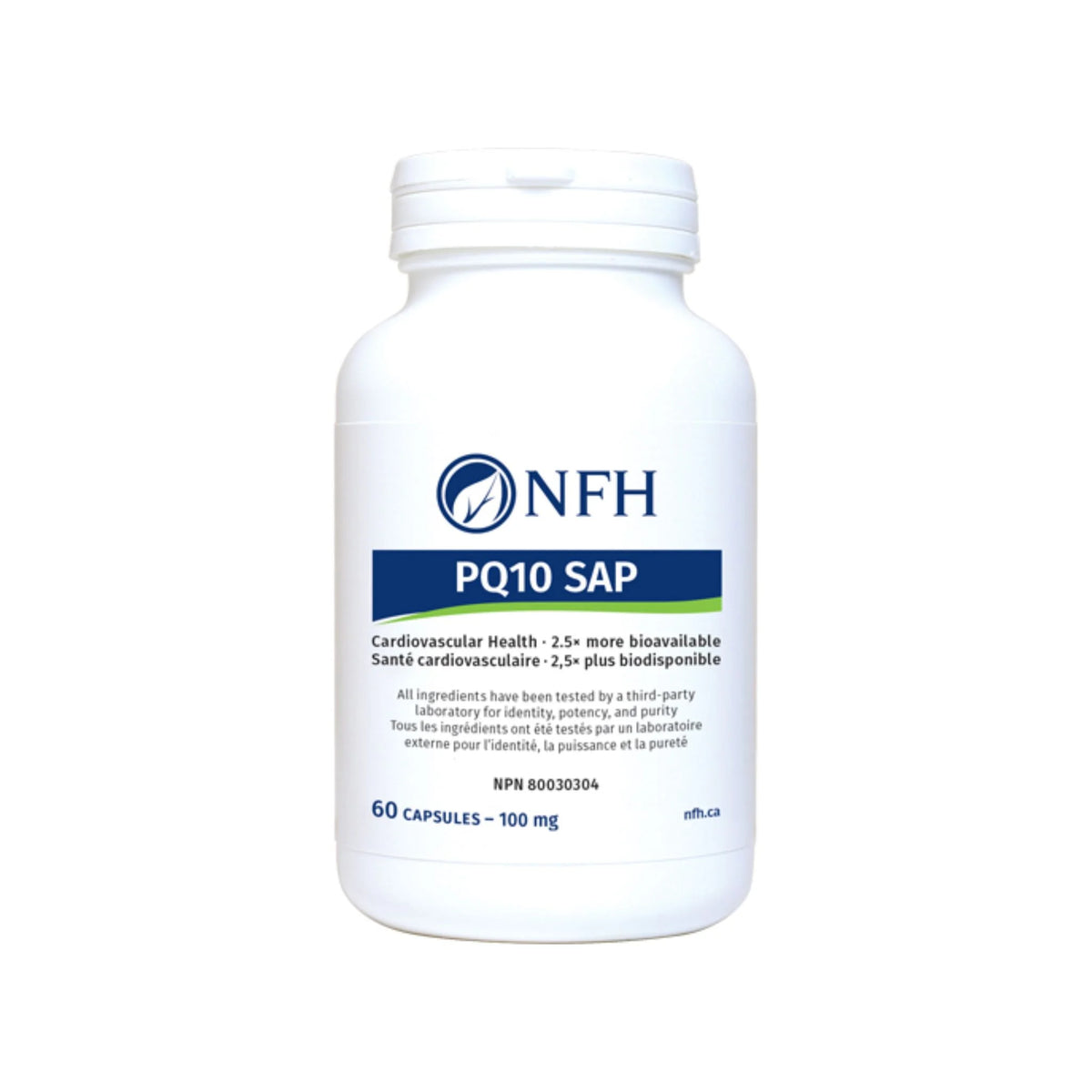 NFH PQ - 10 SAP Emulsified Coenzyme Q10 60 capsules - Nature's Source Inc
