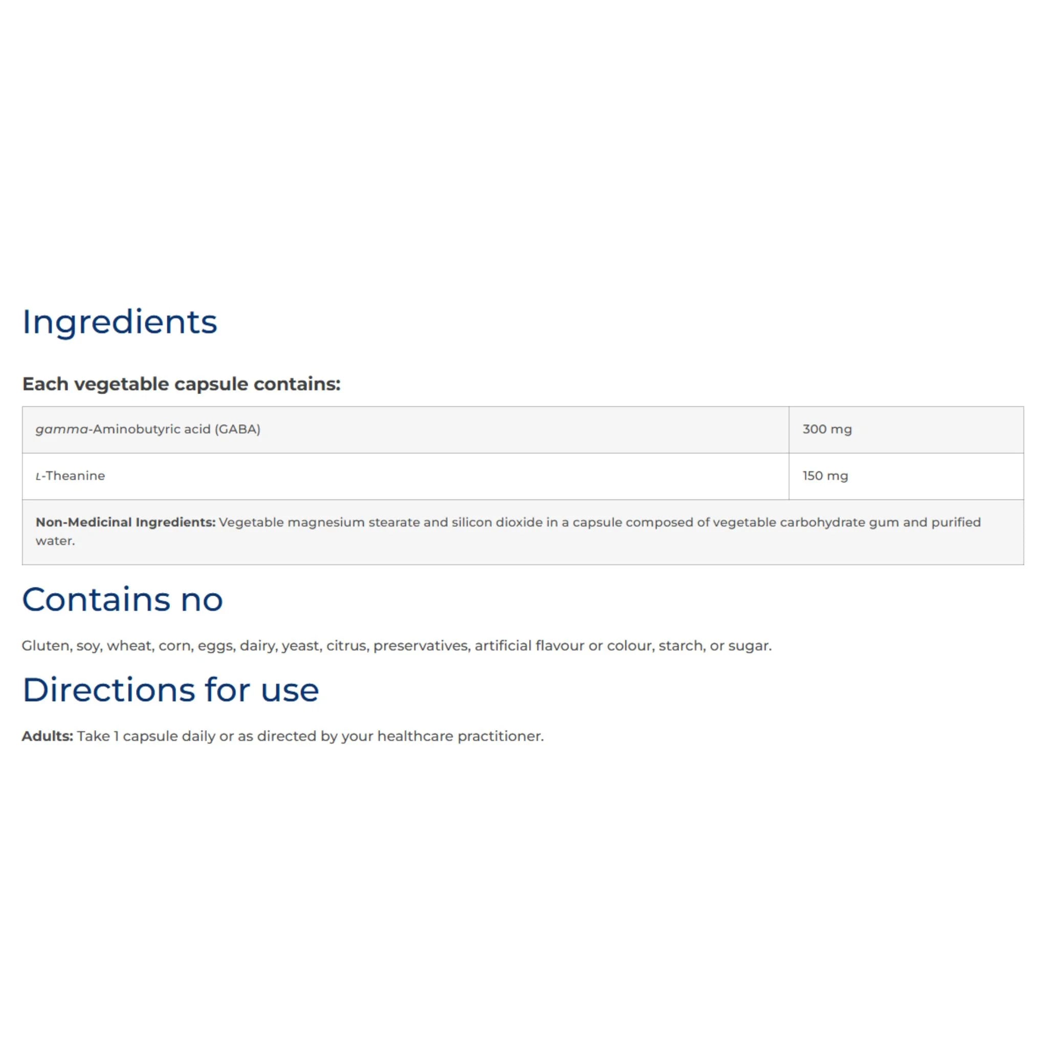 NFH GABA-T SAP 60 capsules