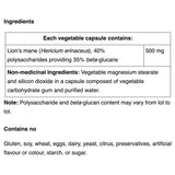 NFH Hericium Erinaceus SAP 60 Capsules - Helps with Immune Support, Digestive Health, Gas and Bloating Comfort - Nature's Source Inc