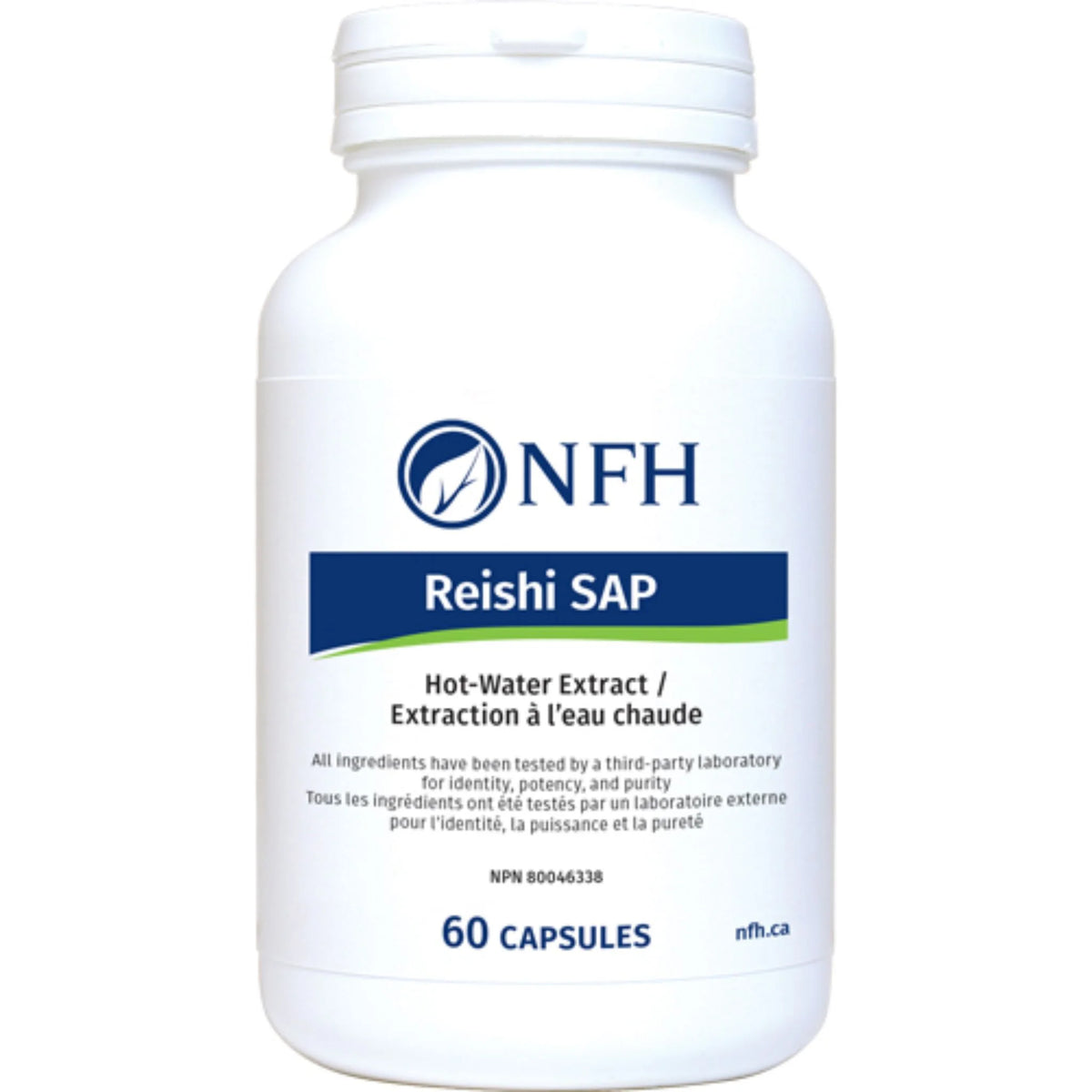 NFH Reishi SAP (Medicinal Mushroom Hot-Water Extract) 60 capsules