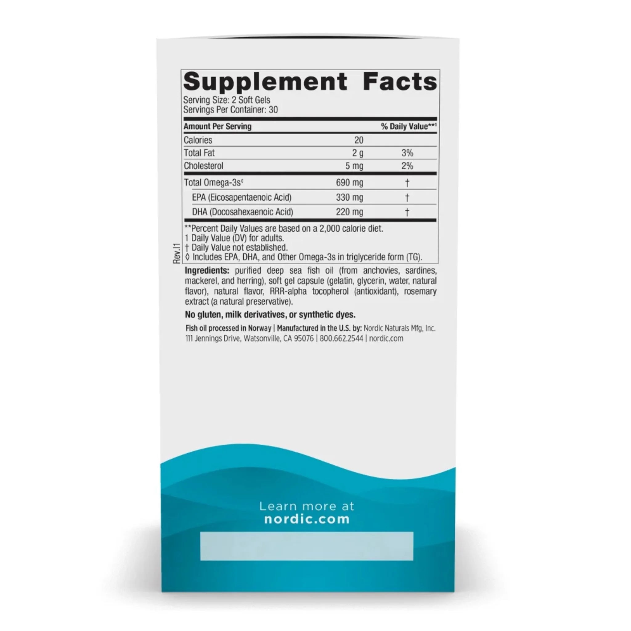 Nordic Naturals Lemon Omega - 3 - 120 Softgels - Nature's Source Inc