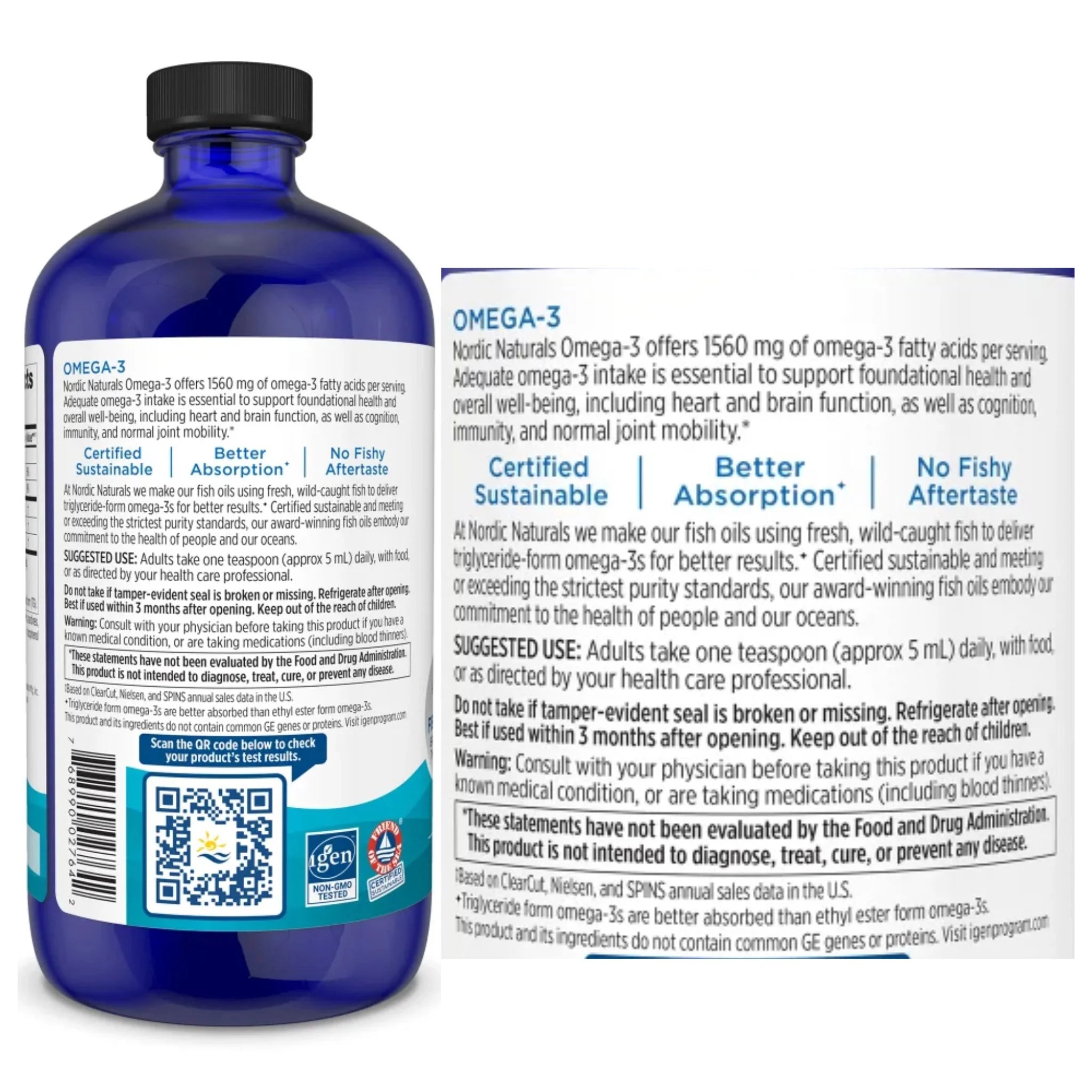 Nordic Naturals Omega 3 Lemon 473ml