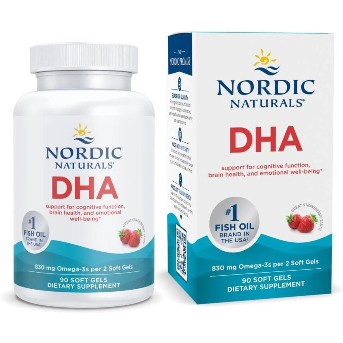 Nordic Naturals DHA Strawberry 90 Softgels