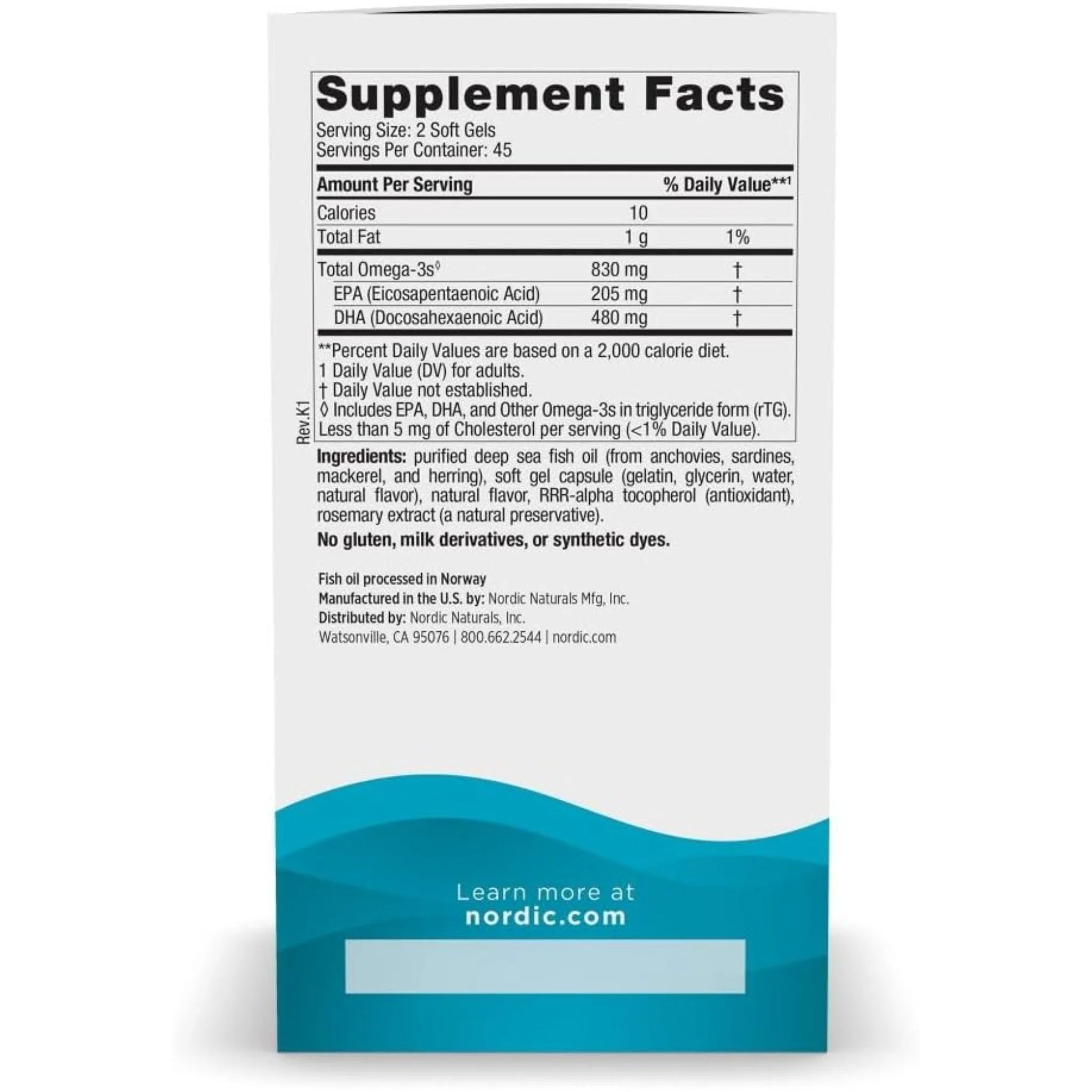 Nordic Naturals DHA Strawberry 90 Softgels