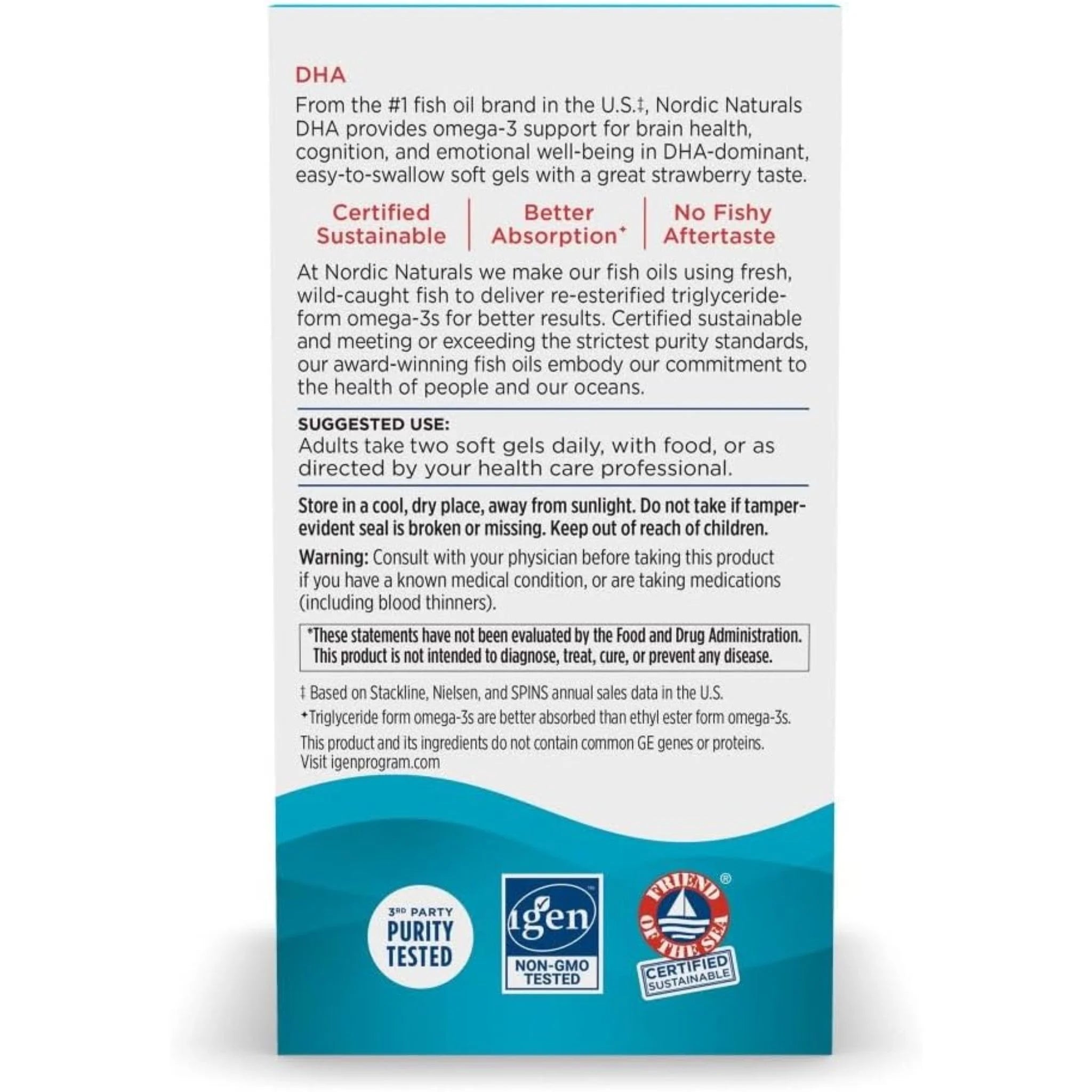 Nordic Naturals DHA Strawberry 90 Softgels