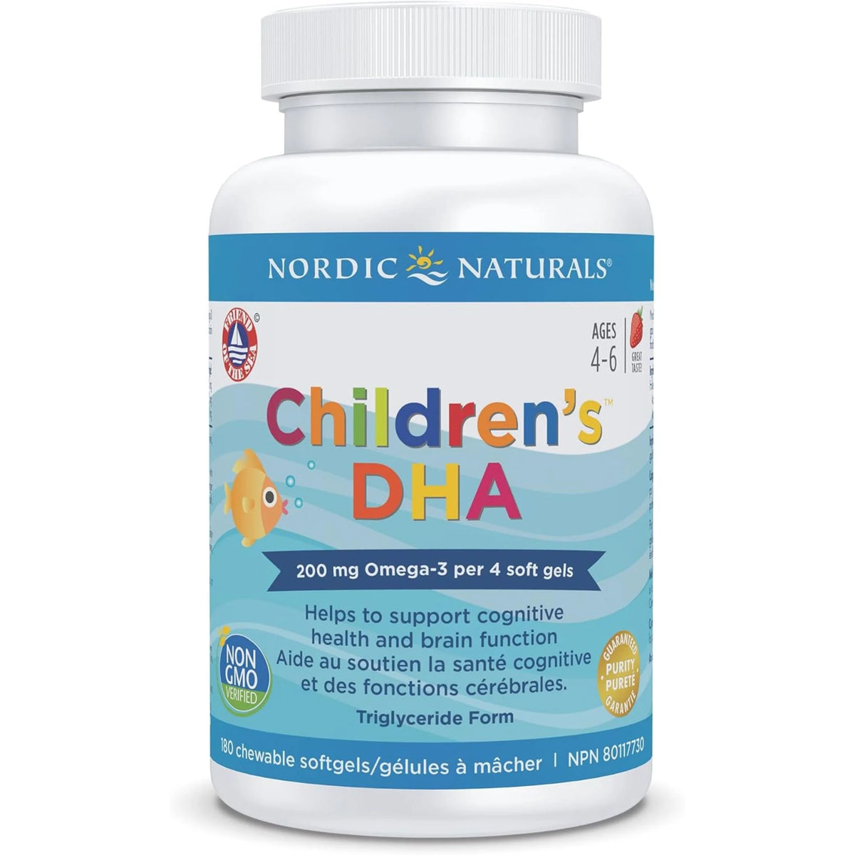 Nordic Pro DHA Junior Strawberry 180 Softgels