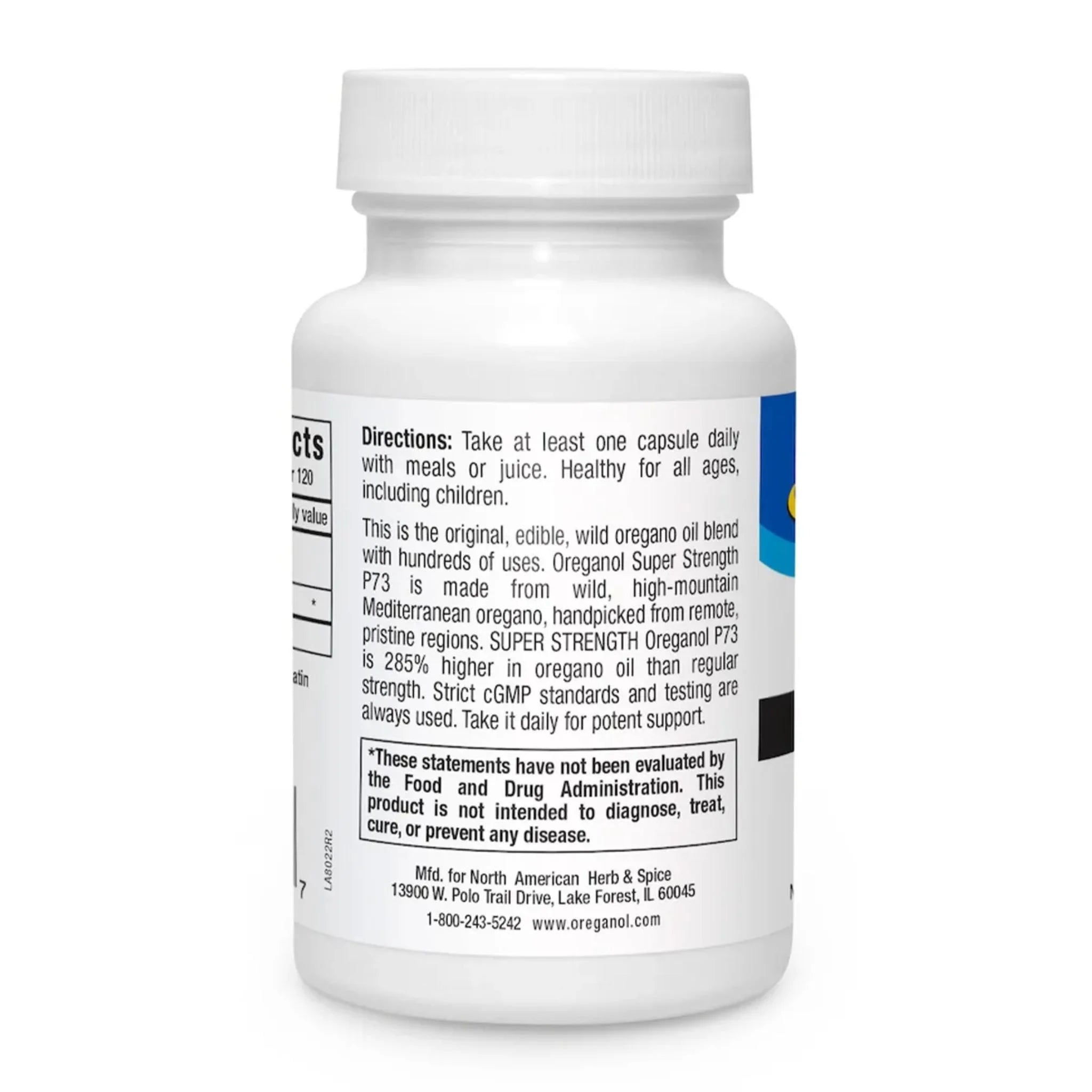 North American Herb and Spice Oreganol P73 Super Strength 60 Veg-Caps