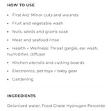Essential Oxygen Hydrogen Peroxide Food Grade 3% Spray 237ml