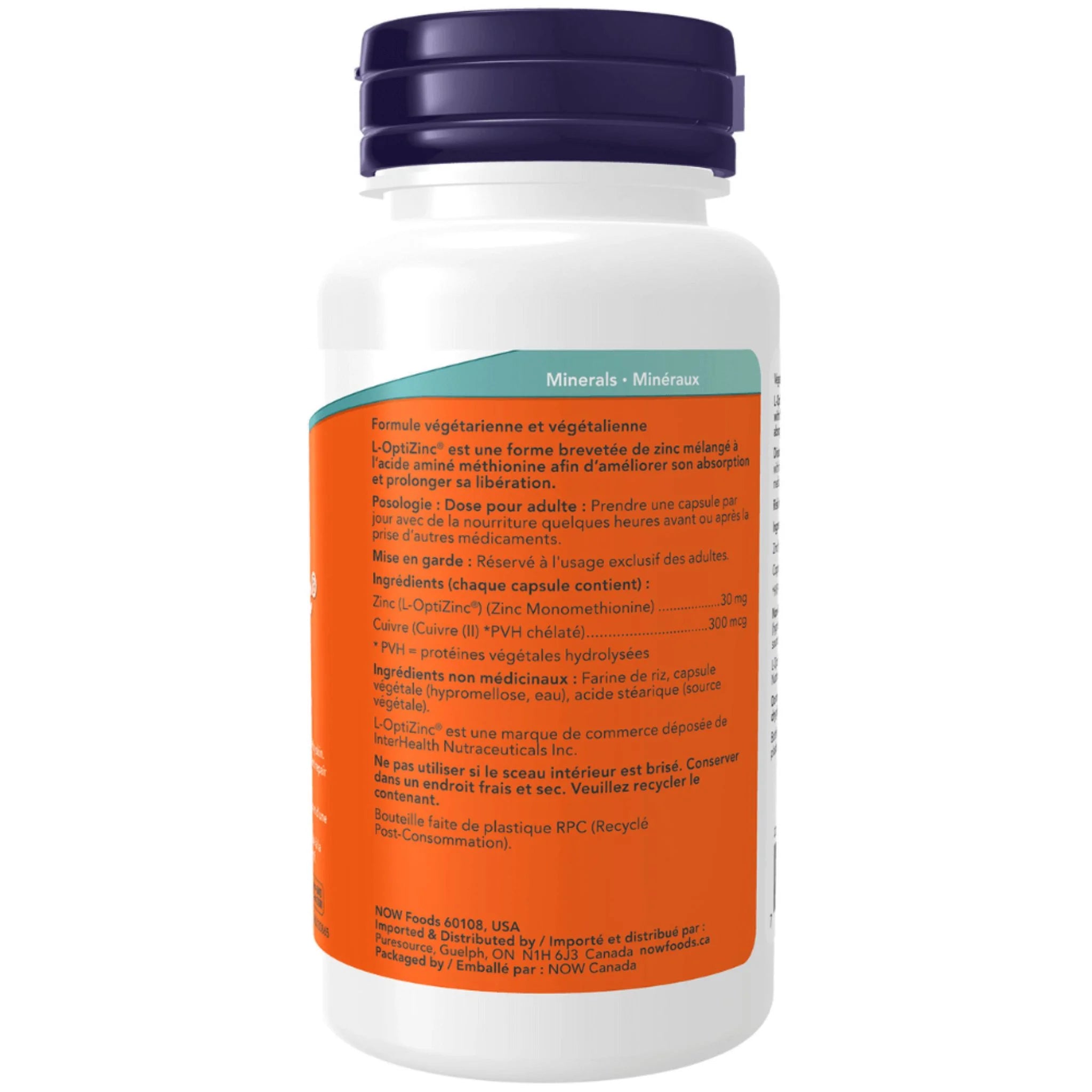 Now L-Optizinc 30mg 100 Capsules