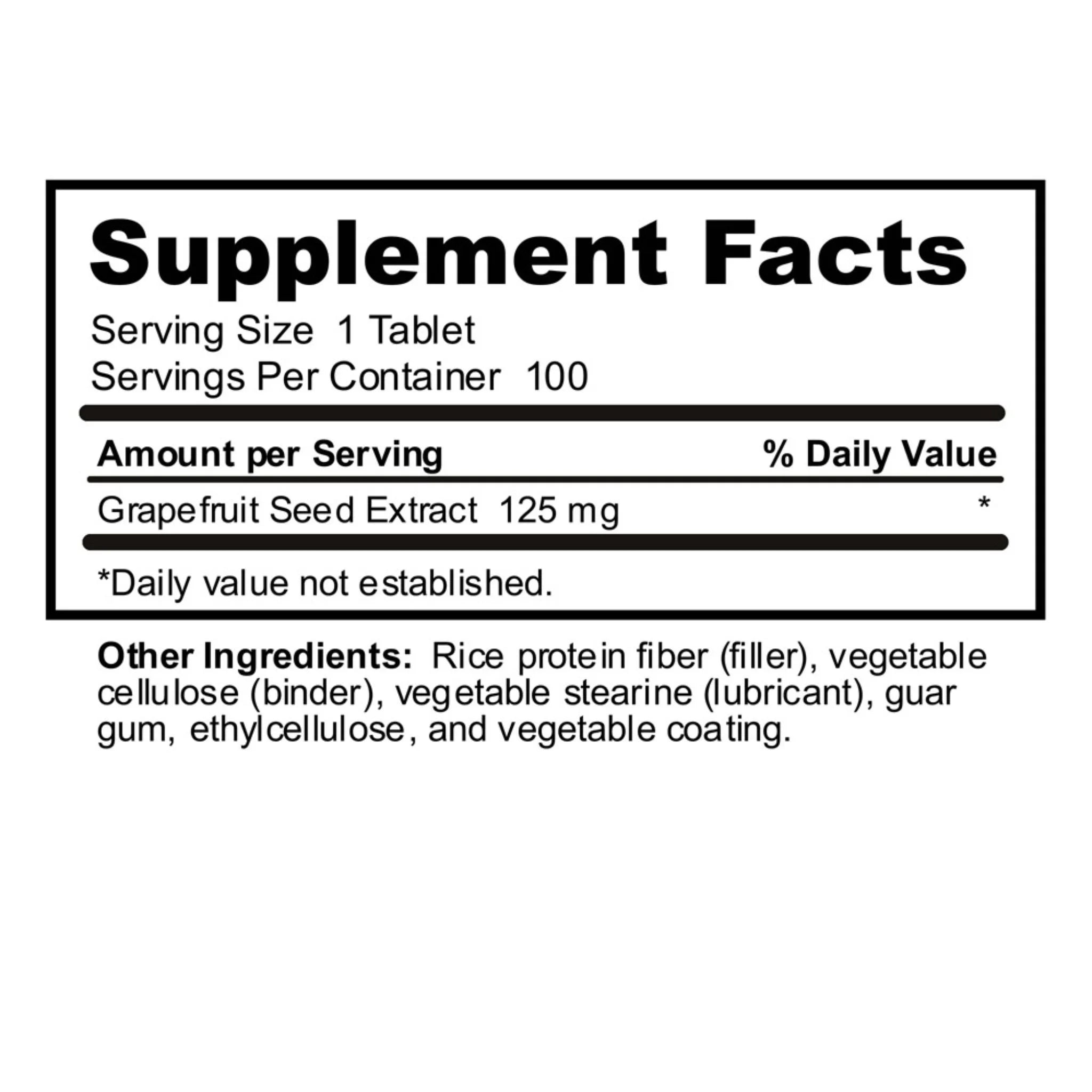 Nutribiotic Citricidal GSE Tablets 100 Tablets