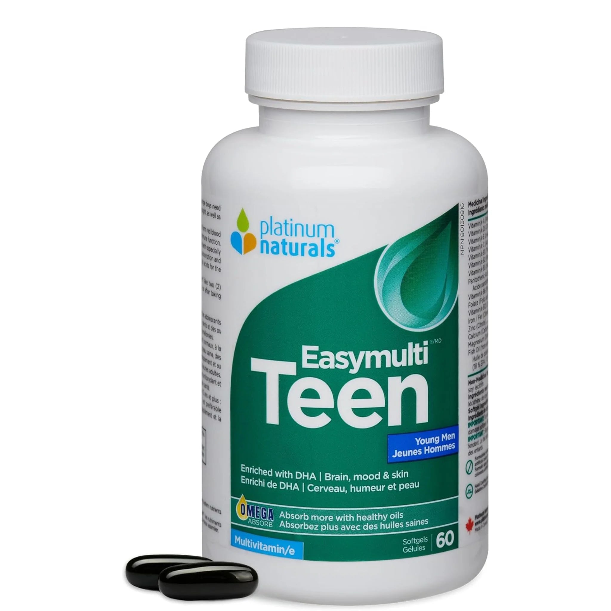 Platinum Naturals Easymulti Teen for Young Men 60 caps
