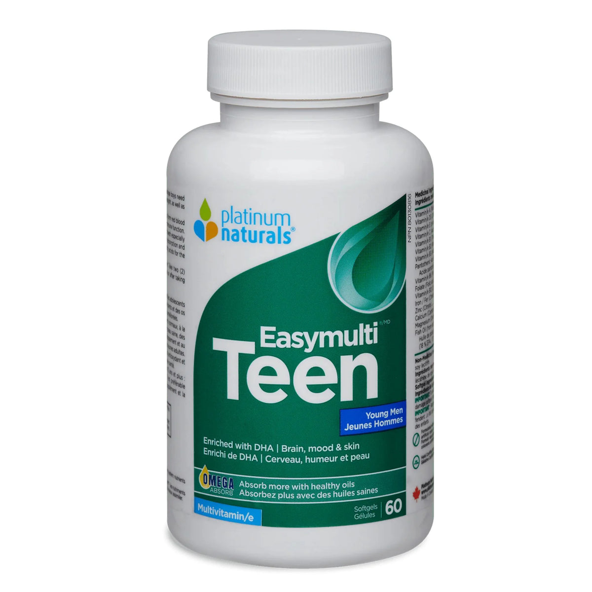 Platinum Naturals Easymulti Teen for Young Men 60 caps