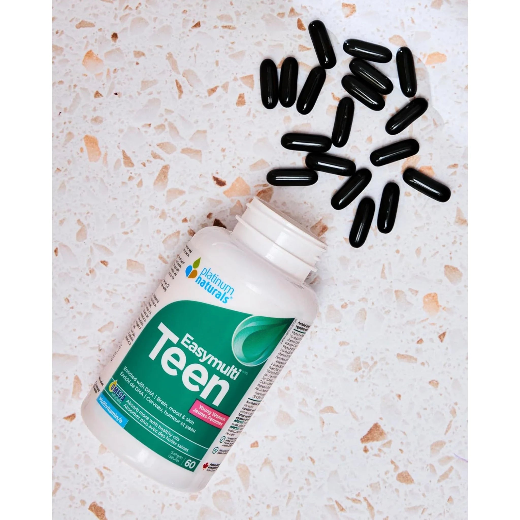 Platinum Naturals Easymulti Teen for Young Women 120 Softgels - Nature's Source Inc