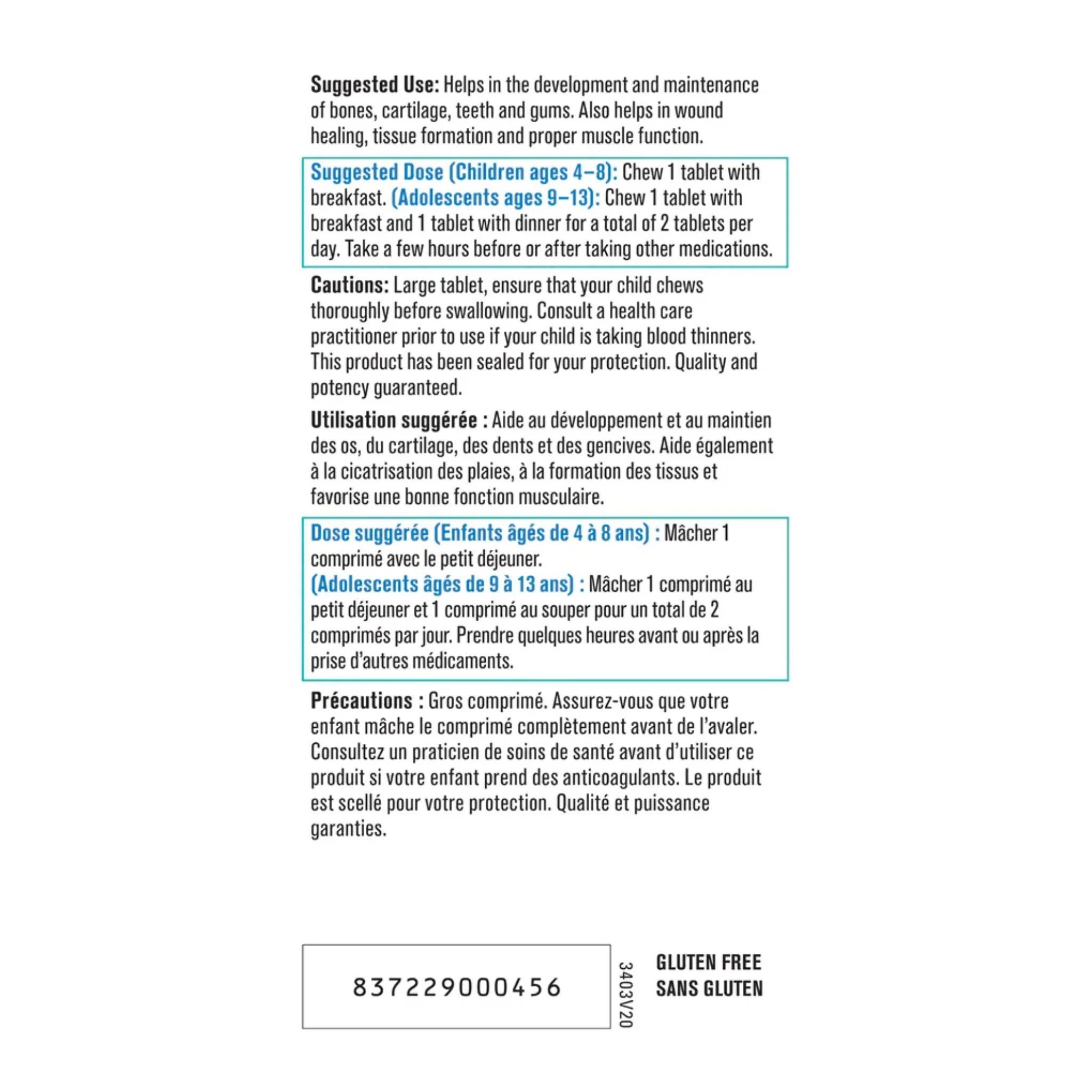 Progressive Complete Calcium for Kids 60c - Nature's Source Inc