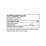 Thorne Betaine HCl - Pepsin 225c - Nature's Source Inc