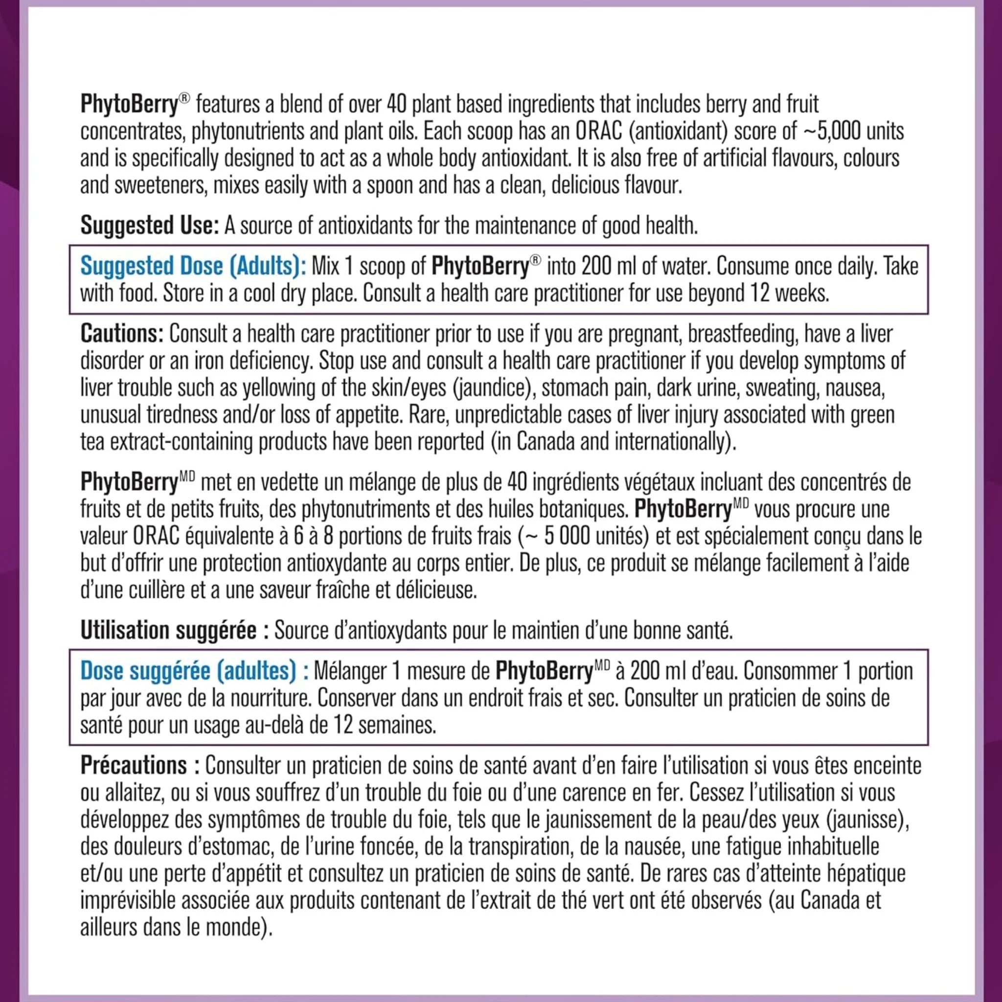 Progressive PhytoBerry 900g - Nature's Source Inc