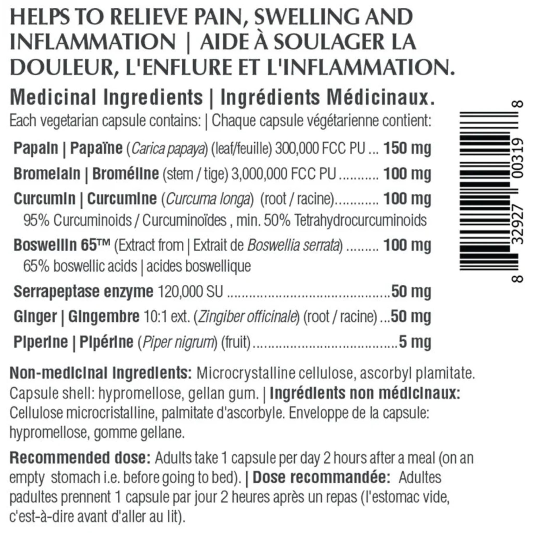 Provita Serra-Plus Forte 60 capsules - Nature's Source Inc