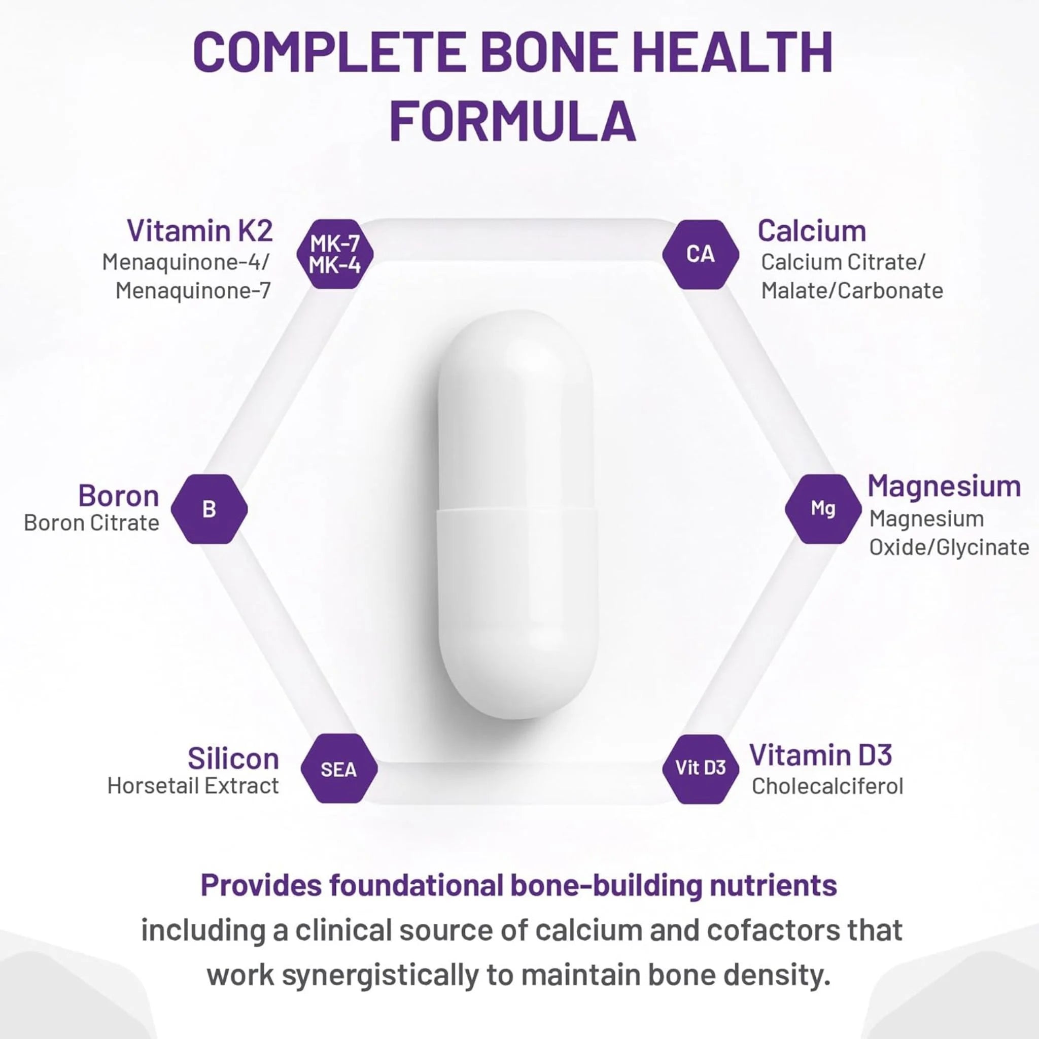 AOR Bone Basics 240 Veg-Caps - Nature's Source Inc