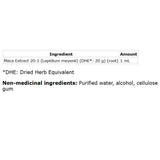 Ultimate Energy Black Maca 20:1 Platinum 130ml - Nature's Source Inc