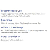 CanPrev Magnesium-Taurine-B6-Zinc for Cardio 120c - Nature's Source Inc