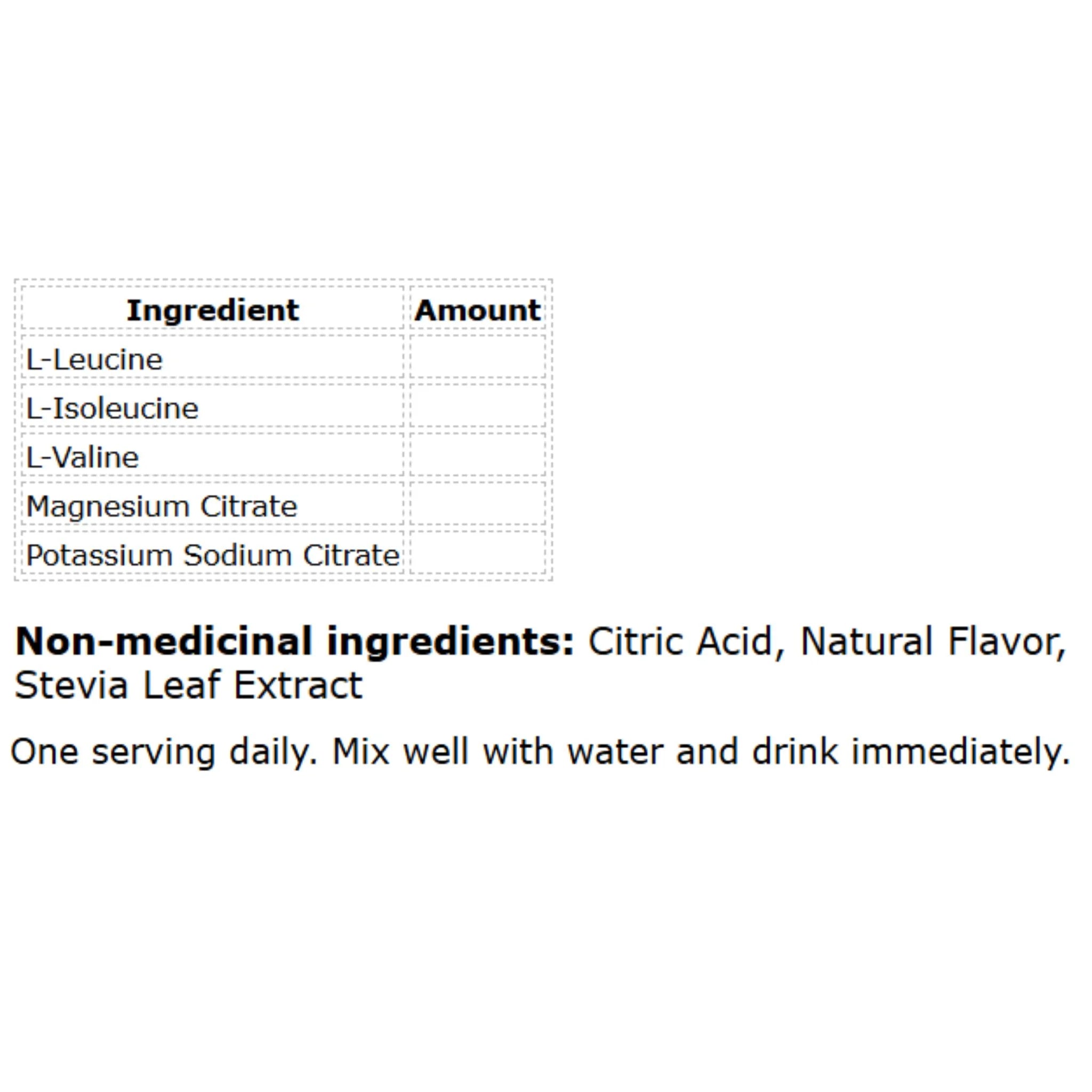 TruMe Whole Health BCAA+Electrolytes Grape 210g - Nature's Source Inc