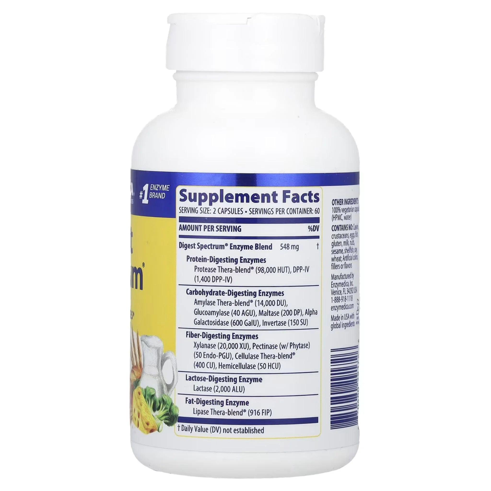 Enzymedica Digest Spectrum 120 Capsules - Nature's Source Inc