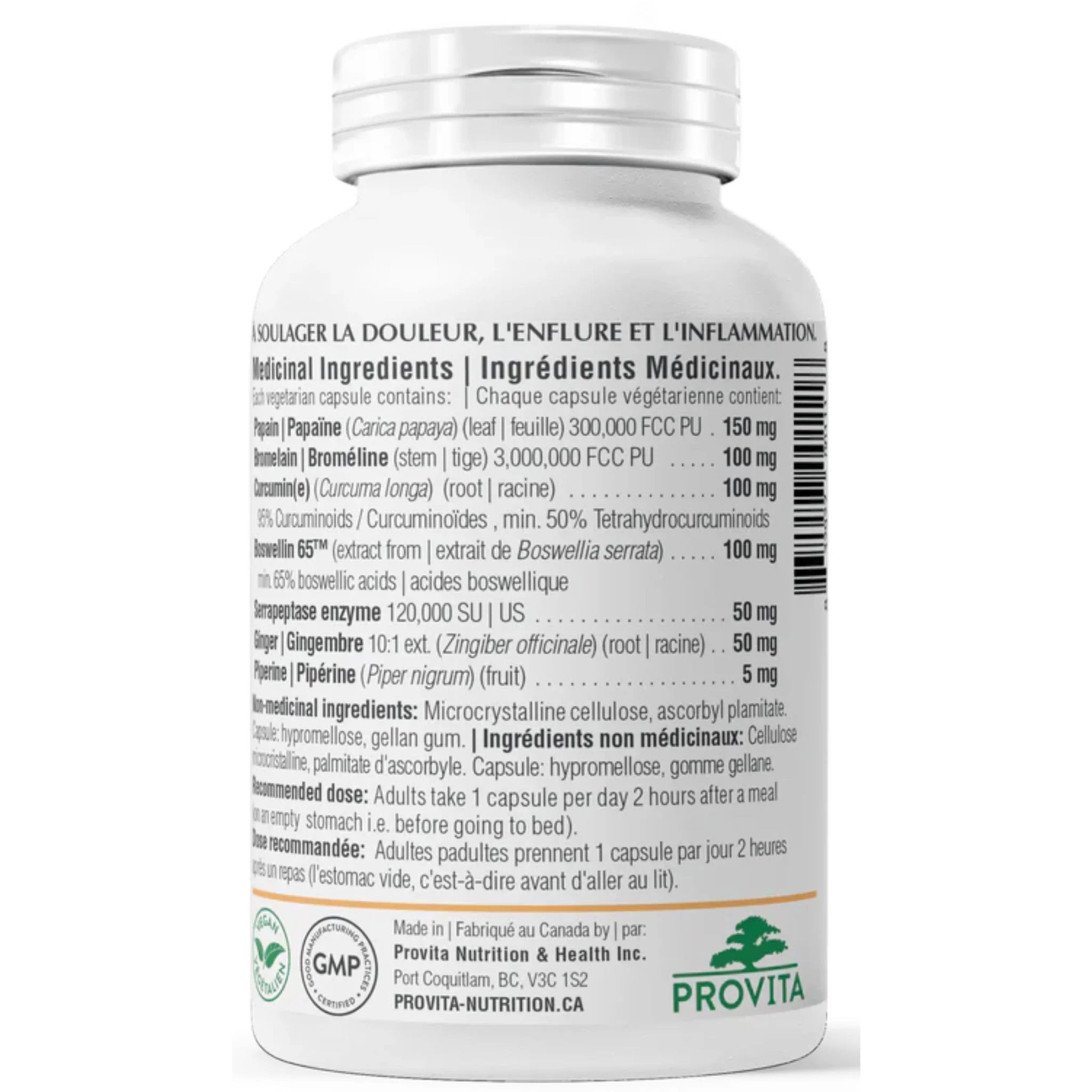 Provita Serra-Plus Forte 60 capsules - Nature's Source Inc