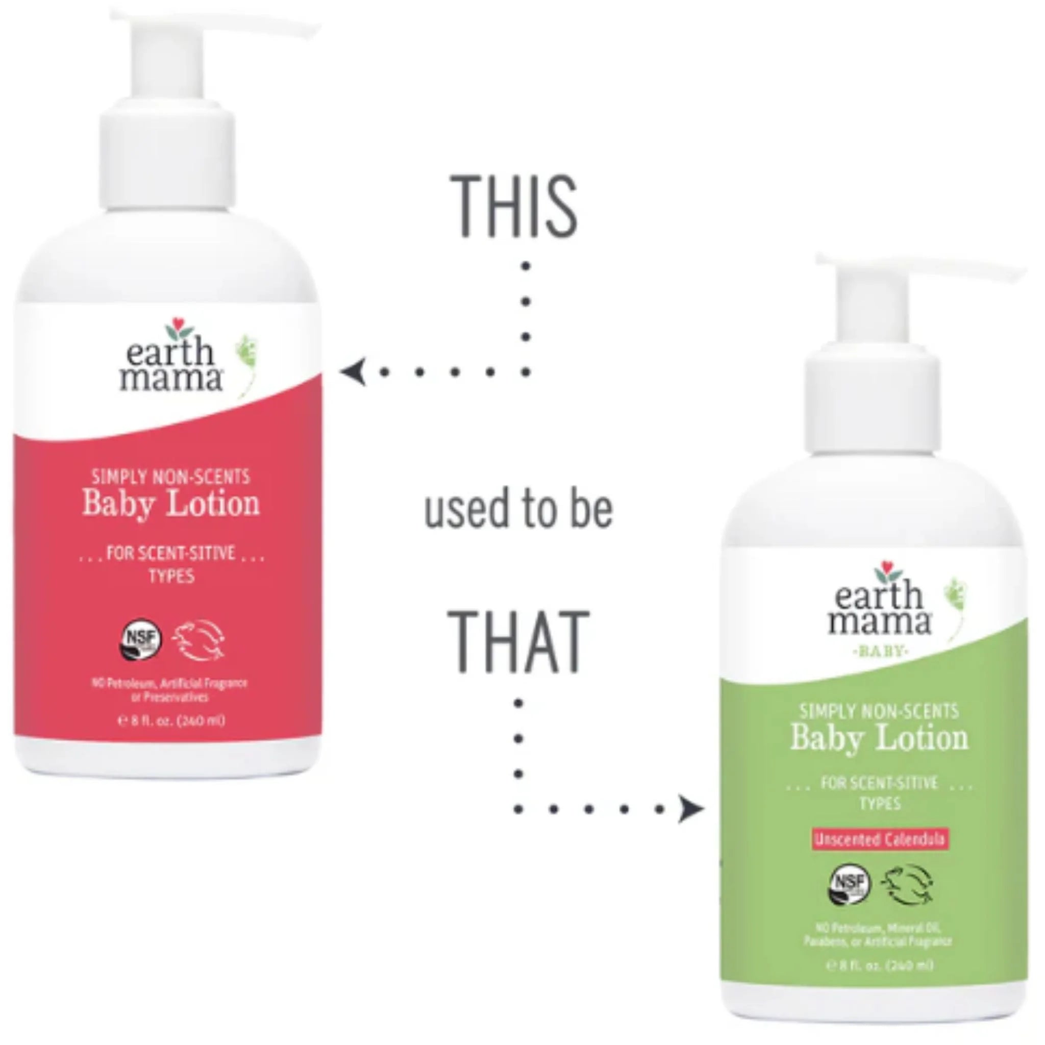 Earth Mama Organic Non-Scent Baby Lotion 240ml - Nature's Source Inc